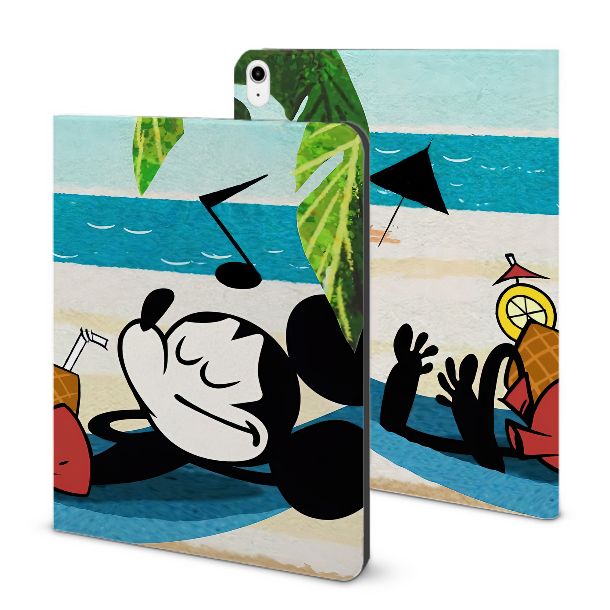 （画像用） ミッキーマウス Mickey Mouse IPadケース ペンホルダー付き ブックスタイルデザイン